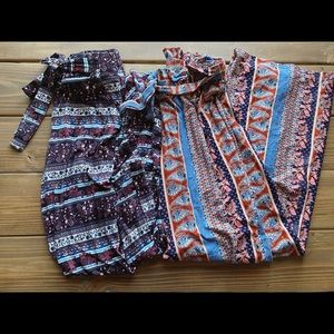 Pants, skirts, play suits, maxi dresses